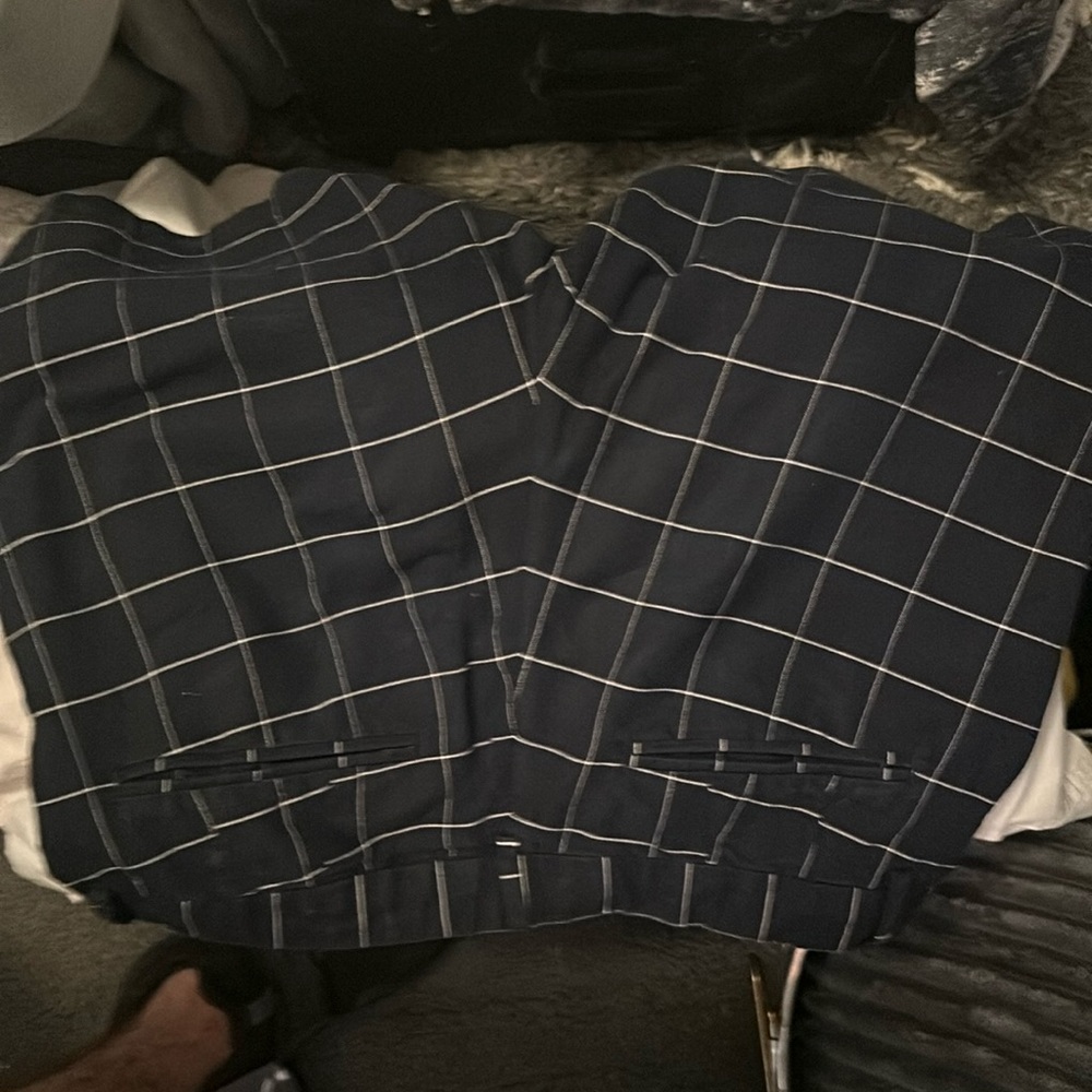 Blue and white graph shorts